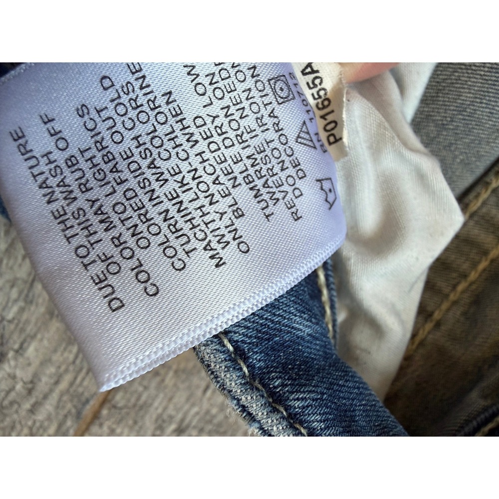 Vigoss Bootcut Jeans 8 Flag HoLeS Pocket Embroidered Stretch Boot Western Jean - Picture 12 of 16